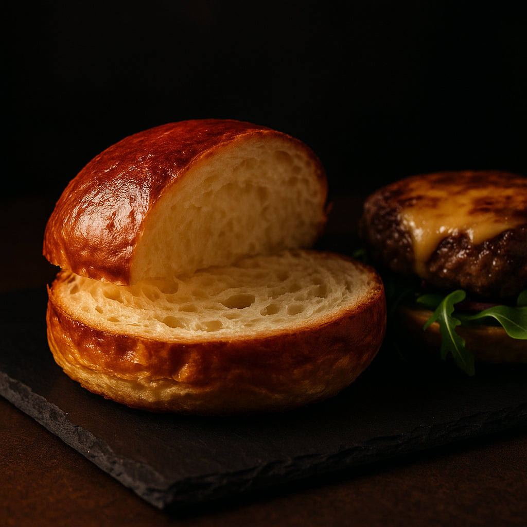 Bun aperto con burger