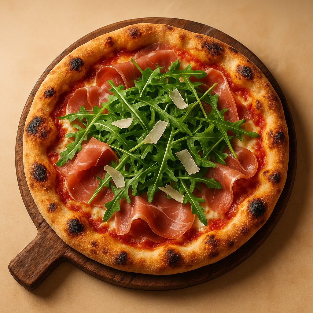 La Romana con prosciutto crudo e rucola